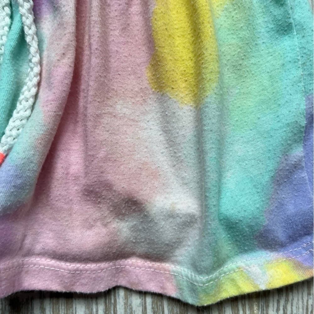 Cat & Jack Girl's Pink and Blue Tie-Dye Skort With Drawstring - Size 2T - Picture 3 of 6